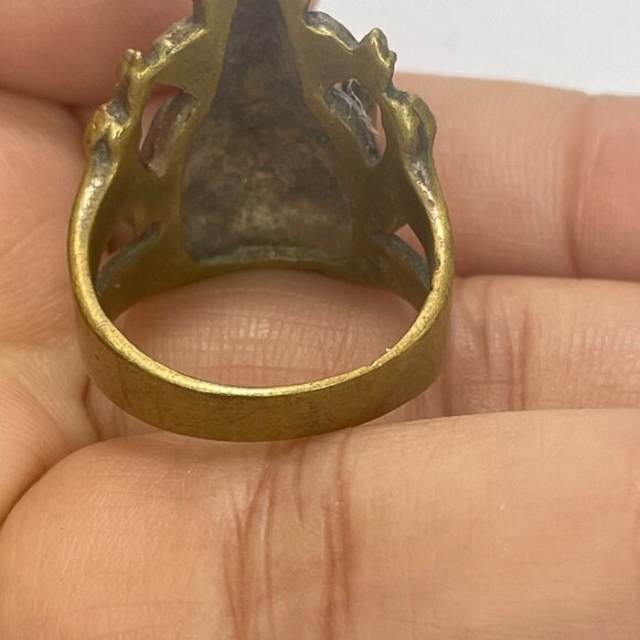 Vintage Bronze Ganesh Ring - Picture 5 of 7
